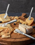 Boska Stainless Steel Cheese 4 Knife Set - Mini Copenhagen Knives For All Types of Cheese - Silver Non - Stick - Dishwasher Safe - For Kitchen Cooking - From Where -