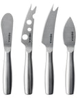 Boska Stainless Steel Cheese 4 Knife Set - Mini Copenhagen Knives For All Types of Cheese - Silver Non - Stick - Dishwasher Safe - For Kitchen Cooking - From Where -