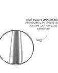 Boska Stainless Steel Cheese 4 Knife Set - Mini Copenhagen Knives For All Types of Cheese - Silver Non - Stick - Dishwasher Safe - For Kitchen Cooking - From Where -