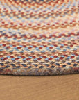 Braided Wool Geometric Area Rug - From Where -