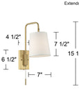 Brass Finish Wall Mounted Lamp - From Where -