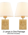 Brass Swing Arm Wall Lamp (Set of 2) - From Where -