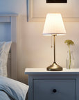 Brass/White Table Lamp - From Where -