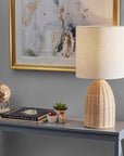 Braxton Rattan Table Lamp - From Where -