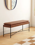 Braylon 50" Vegan Leather Bench - From Where -