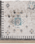 Brenda Hazy Heraldry Spill Proof Washable Rug - From Where Finds -