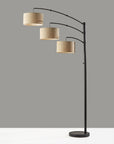 Brendan 3 - Arm Metal Arc Floor Lamp (82") - From Where Finds -