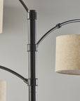 Brendan 3 - Arm Metal Arc Floor Lamp (82") - From Where Finds -
