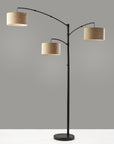 Brendan 3-Arm Metal Arc Floor Lamp (82")