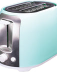 Brentwood Teal 2 - Slice Toaster - From Where -