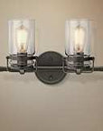 Brinley Wide Olde Bronze Bath Light - From Where -