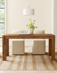 Bronner Solid Wood Dining Table - From Where -