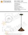 Bronze Rustic Cone Pendant Light - From Where -