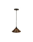 Bronze Rustic Cone Pendant Light - From Where -