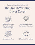 Brooklinen Luxury Sateen Duvet Cover - Queen Size in Cream - From Where -