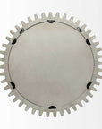 Brown Abstract Wood Framed Accent Mirror - From Where -