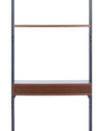 Brown and Charcoal 2 - Shelf Leaning Desk - From Where -
