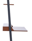 Brown and Charcoal 2 - Shelf Leaning Desk - From Where -