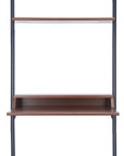 Brown and Charcoal 2 - Shelf Leaning Desk - From Where -