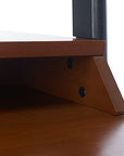 Brown and Charcoal 2 - Shelf Leaning Desk - From Where -