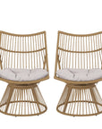 Brown Bohemian Lounge Chair (Set of 2) - From Where -