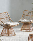 Brown Bohemian Lounge Chair (Set of 2) - From Where -