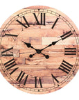 Brown Vintage Roman Numeral Wall Clock - From Where -