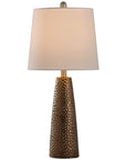 Brussels Bronze White Table Lamp - From Where -