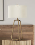 Bryan Brass Finish Table Lamp - From Where -