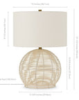 Bryn 21.5 - in Rattan Table Lamp - From Where -
