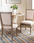 Buchanan Beige Rectangular Dining Chairs - From Where -
