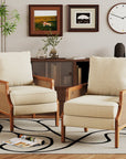 Burlap Accent Chair - From Where -