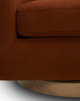 Burnt Orange Swivel Accent Chair - From Where -
