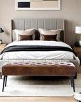 Button - Tufted Ottoman Bench - From Where -