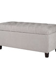 Button Tufted Storage Bench - From Where -