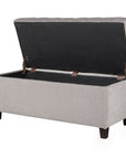 Button Tufted Storage Bench - From Where -