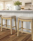 26" Saddle Wood Counter Stool