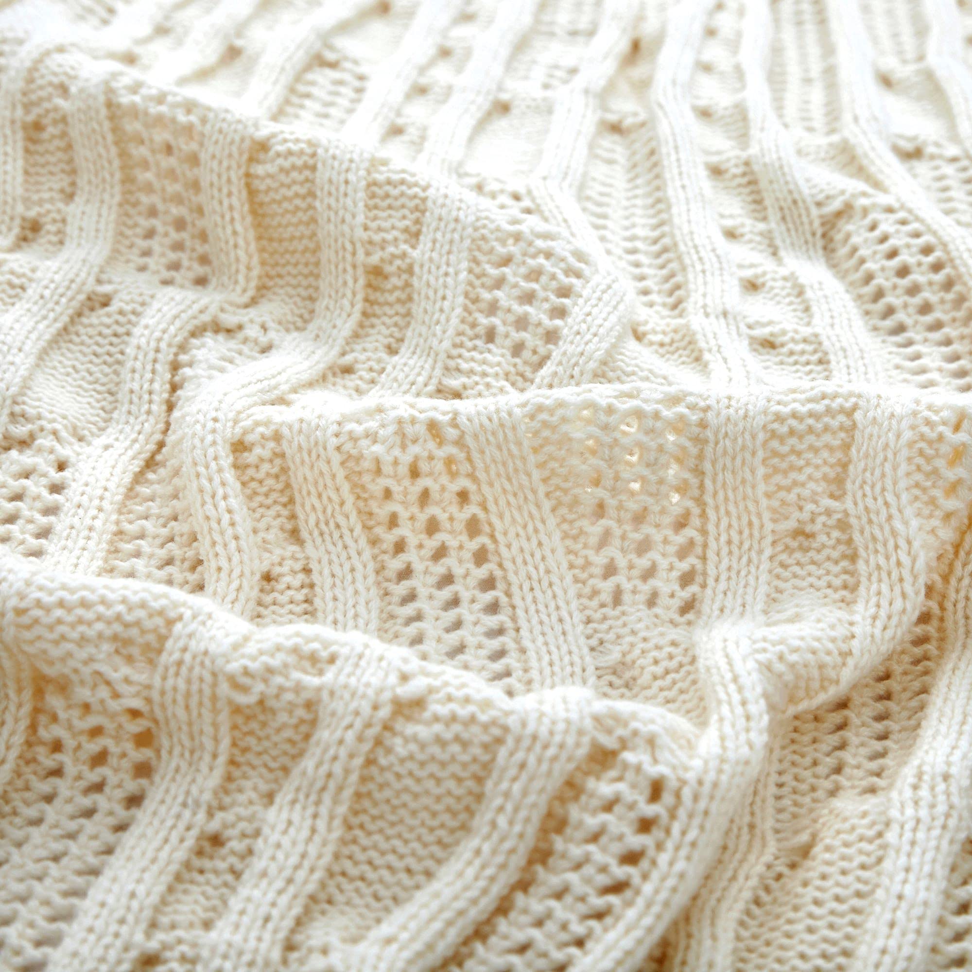 Cable Knit Throw Blankets - From Where -