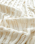 Cable Knit Throw Blankets - From Where -