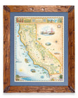 California State Hand-Drawn Map - From Where Finds - Map