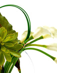 Calla Lily and Succulent Faux Water Floral - From Where -