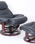 Cambel Swivel Recliner with Ottoman - From Where -
