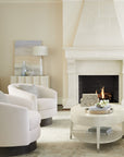 Camino Upholstered Swivel Lounge Chair - From Where -