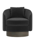 Camino Upholstered Swivel Lounge Chair - From Where -