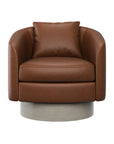 Camino Upholstered Swivel Lounge Chair - From Where -