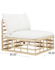Cana Modern Outdoor Armless Chair - From Where -