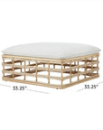 Cana Outdoor Patio Ottoman - From Where -