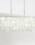 Capiz Rectangle Chandelier (30.5") - From Where -