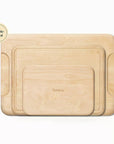 Caraway Home 4pc Cutting Board Set: Birch, BPA - Free, Includes Storage Rack, Hand Wash, Brown - From Where -