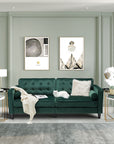 Casual Green Velvet 3 - Seater Sofa - From Where -